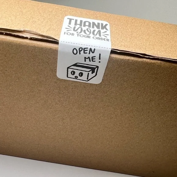 Set of 100 - Thank you / Open Me Seal Adhesive Packaging Label Stickers  new - Picture 5 of 12